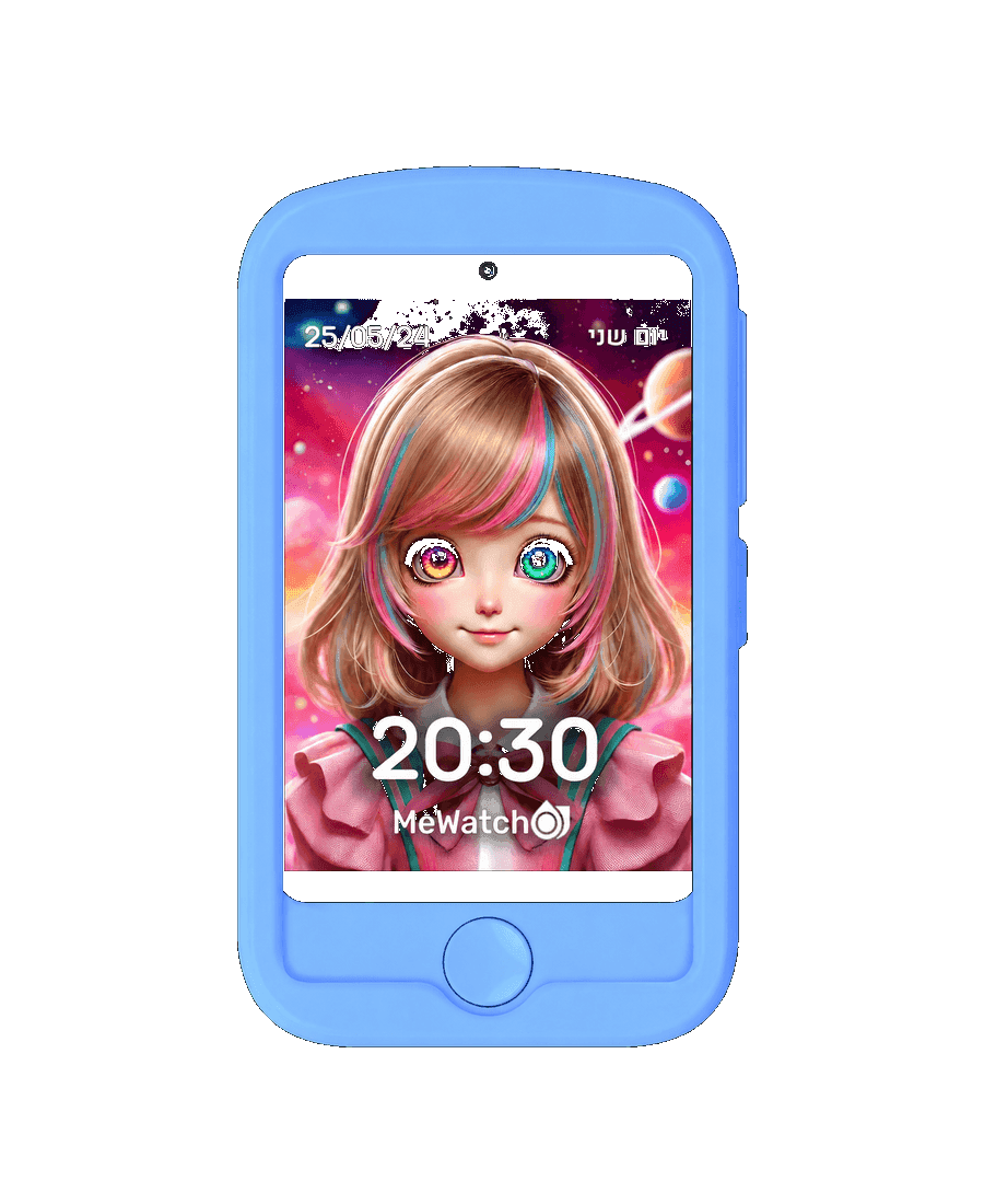 MeWatch FirstPhone — כיסוי כחול · לונה · גיבורת-על