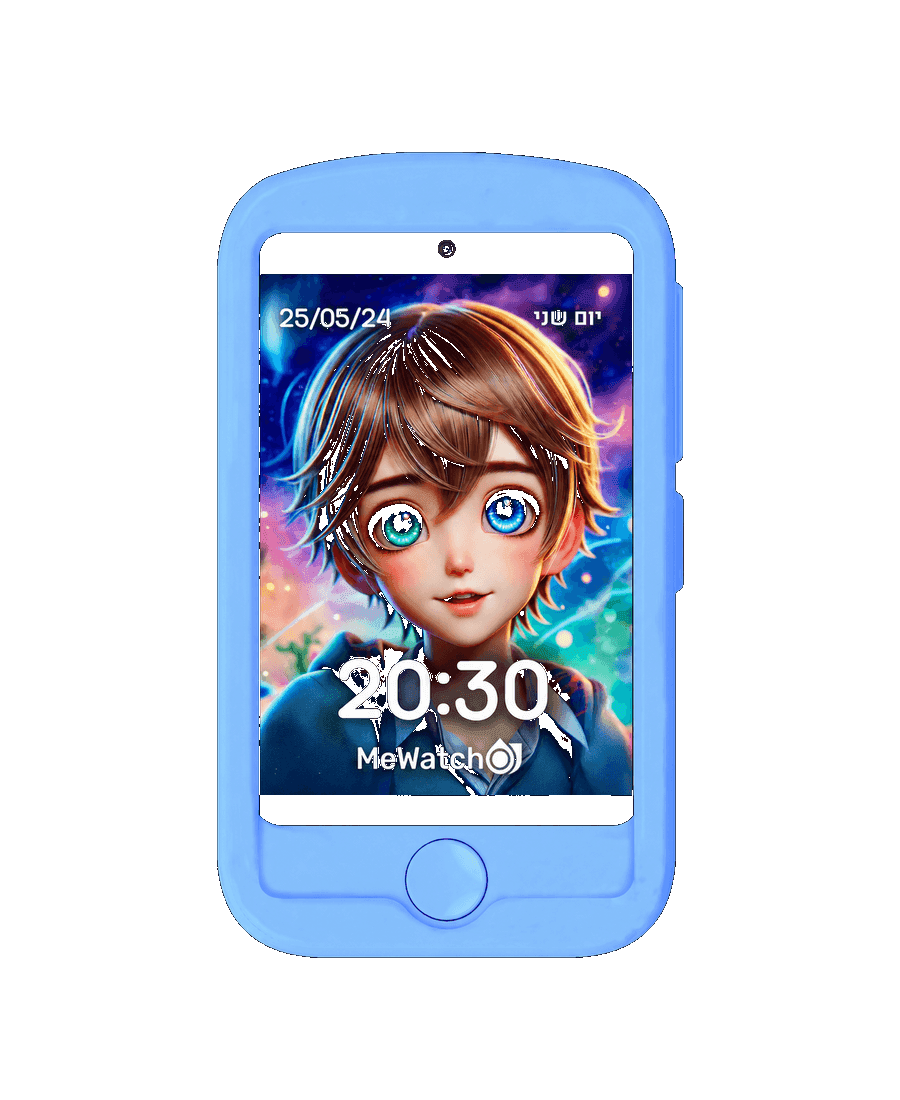 MeWatch FirstPhone — כיסוי כחול · ליאו · גיבור-על