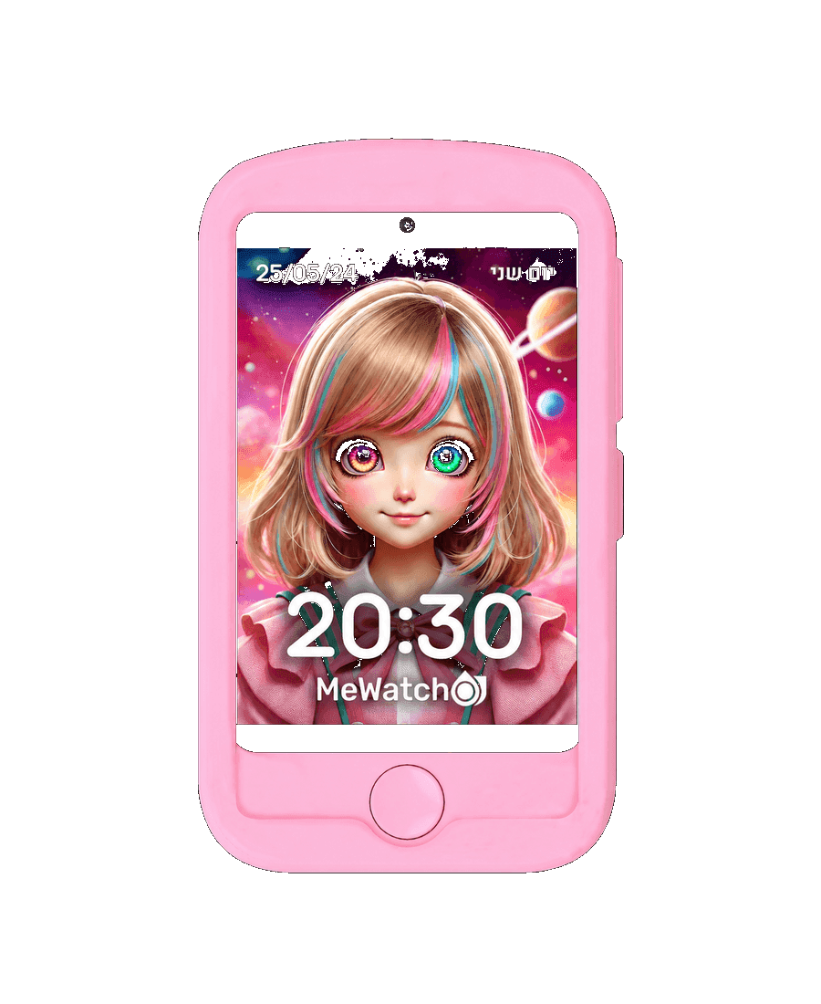 MeWatch FirstPhone — כיסוי ורוד · לונה · קסמים